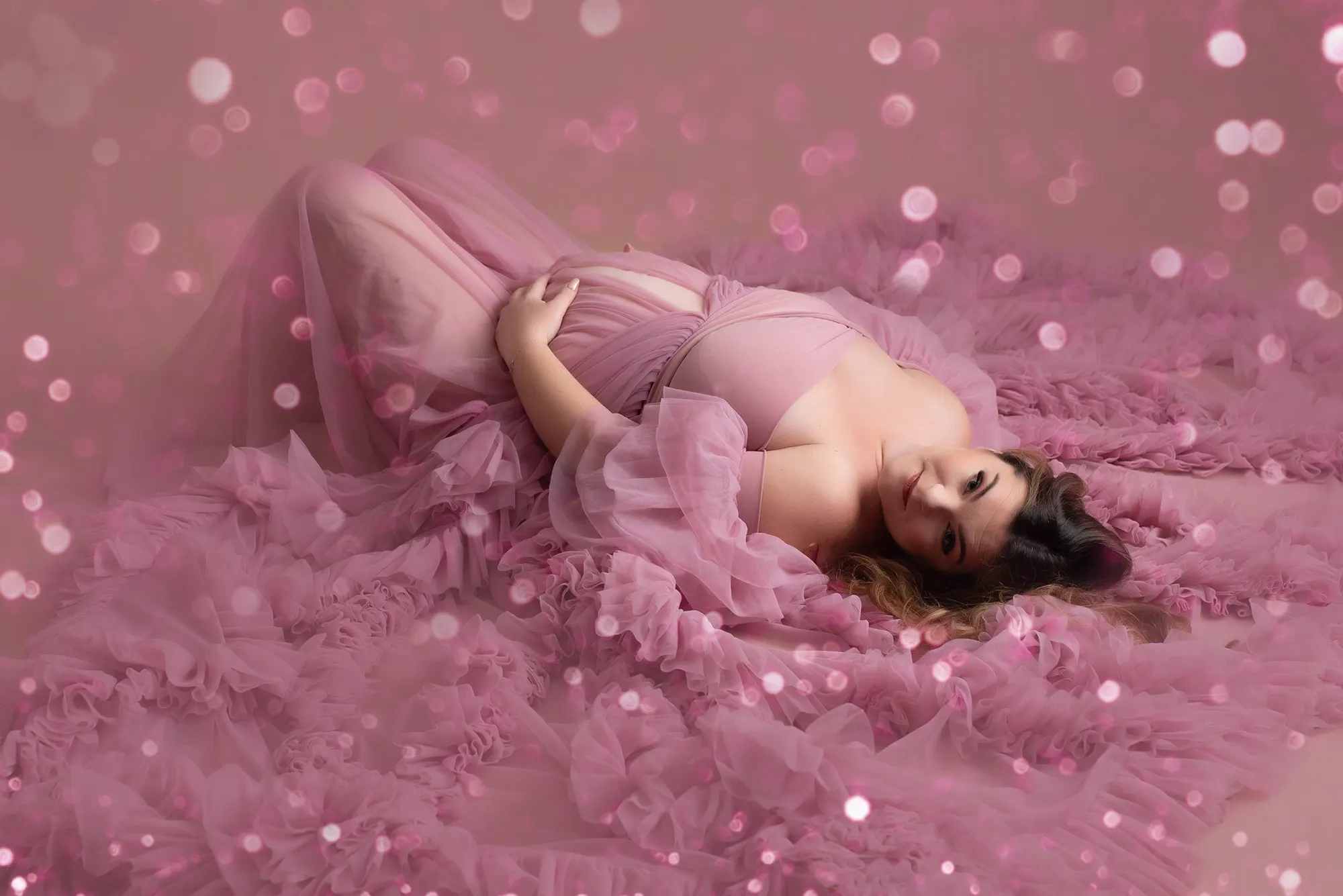 Photographe grossesse sarthe – séance bohème